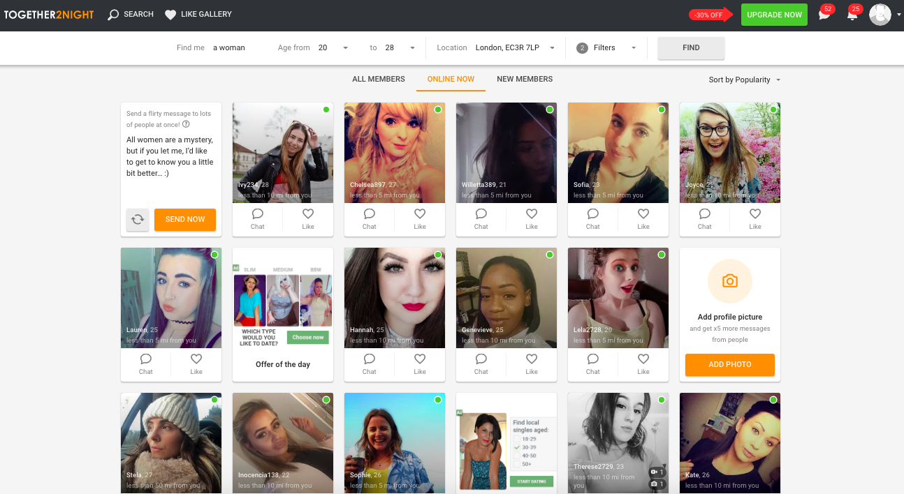 online ladies Together2Night