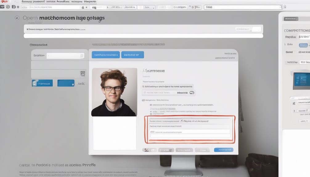 creating an online profile