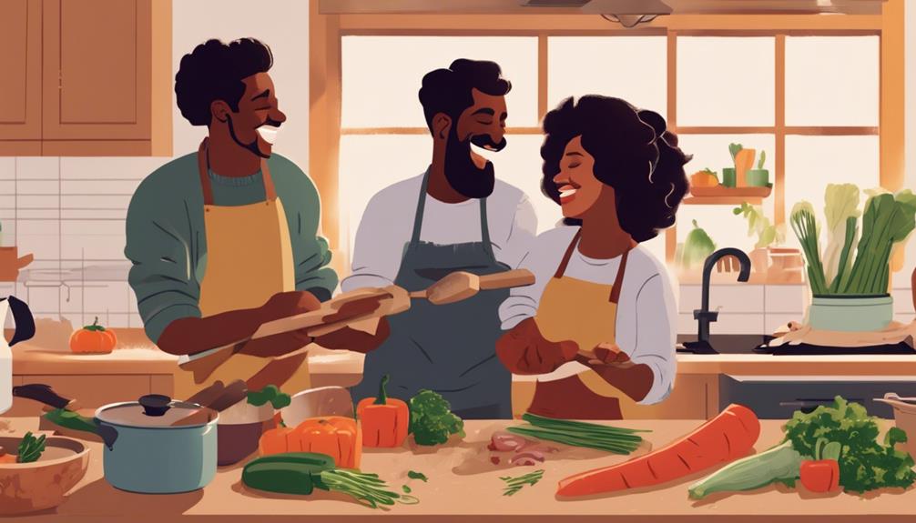 creating culinary delights together